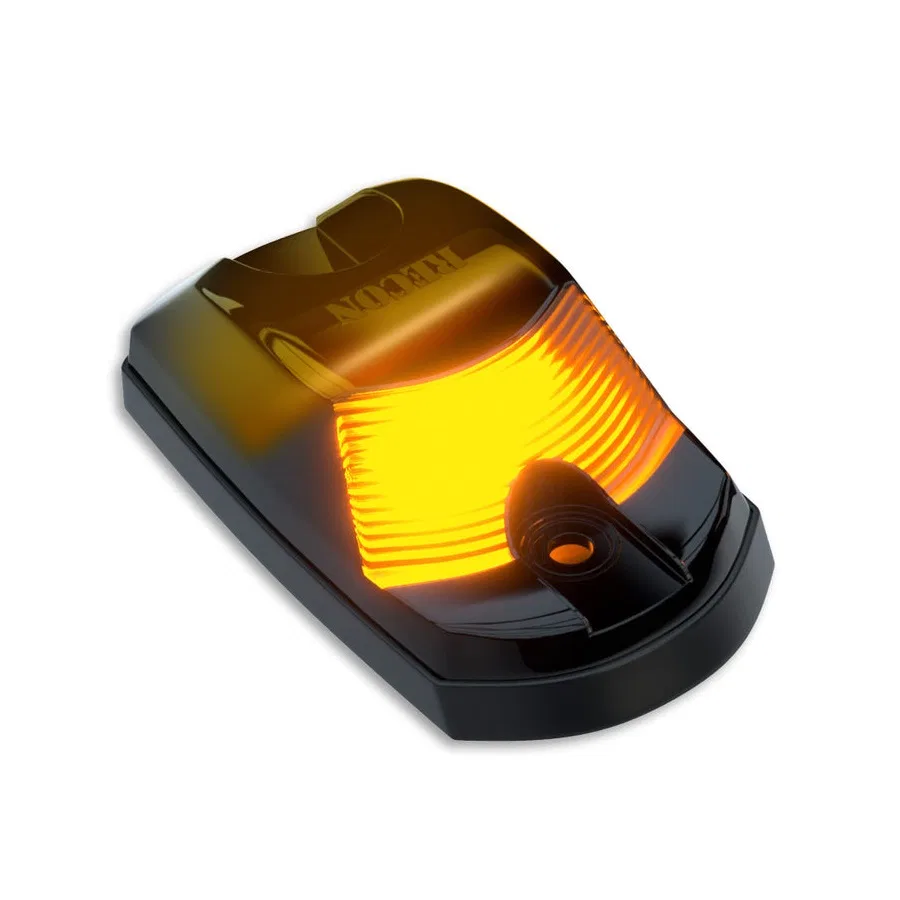 264342BKHPAMX – RECON ACCESS Roof Marker Light, Direct Fit Tear Drop Smoke ABS Plastic Lens 2-Way Front/ Rear Facing ...
